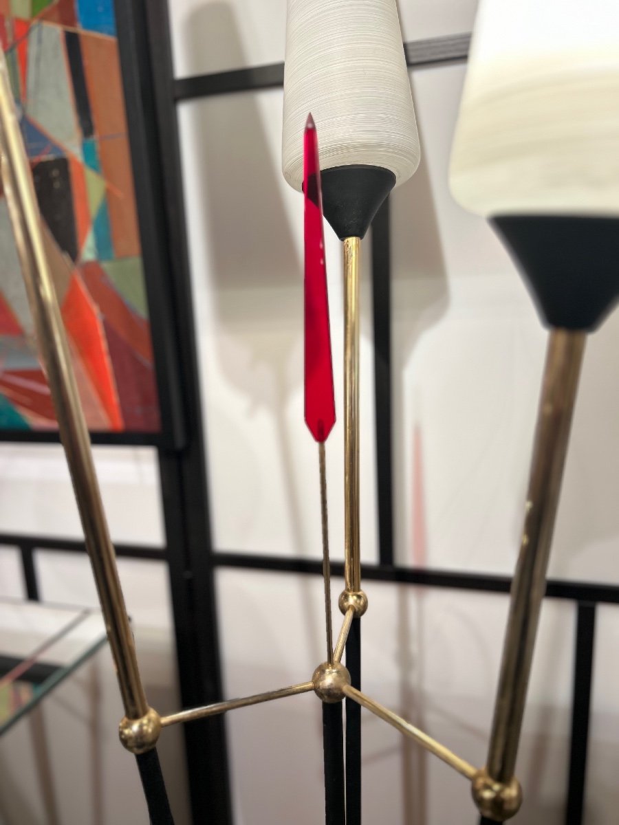 “reed” Floor Lamp René Mathieu (1905-1969)-photo-4